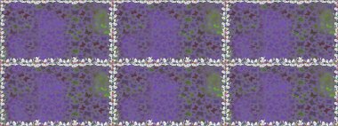 Menekşe renginde güzel renkli kelebekler. Kusursuz desen. Raster illüstrasyonu. Kumaş, tekstil, baskı ve davet için arkaplan.