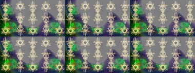 Kar Tanesi Mozaik ikonu. Düz dizayn. Grafiksel element dekorasyonu. Raster illüstrasyonu. Siluet kar tanesi işareti izole edilmiş gri, yeşil ve mavi renkler. Sembol kışı, donmuş, Noel, yeni yıl tatili