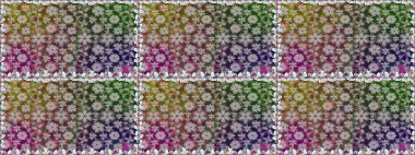 Çiçekli bahar çiçekleri. Moda baskıları için zarif bir şablon. Küçük renkli çiçekler. Küçük çiçekte güzel bir desen. Motley illüstrasyonu.