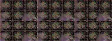 Tomurcukları çiçek olan sevimli bir çiçek deseni. Raster. Eski usul. Raster illüstrasyonu. Kusursuz bir geçmişi var. Kumaş, tekstil ve duvar kağıdı baskısı için..