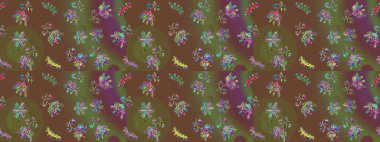 Raster illüstrasyonu. Kar tanesi kışı kahverengi, yeşil ve mor renklerde yalıtılmış. Kahverengi, yeşil ve mor ikon silueti. Kutlamanın sembolü. Yeni yıl tabelası. Noel tasarımı için.