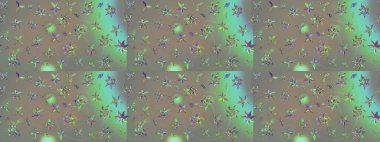 Gri ve bej renkli çiçekler. Küçük çiçekte sevimli çiçek deseni var..