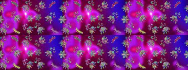 Raster illüstrasyonu. Mor, mor ve mor renkli kar taneleri. Raster Noel soyut renkli arkaplan ve tatlı kar tanesi.