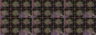 Tomurcukları çiçek olan sevimli bir çiçek deseni. Raster. Eski usul. Raster illüstrasyonu. Kusursuz bir geçmişi var. Kumaş, tekstil ve duvar kağıdı baskısı için..