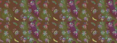 Raster illüstrasyonu. Kar tanesi kışı kahverengi, yeşil ve mor renklerde yalıtılmış. Kahverengi, yeşil ve mor ikon silueti. Kutlamanın sembolü. Yeni yıl tabelası. Noel tasarımı için.