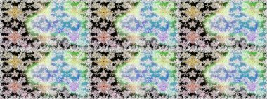 Düz Çiçek Elementleri Tasarımı. Raster Modaya uygun kumaş deseni. Renkli Bahar Temalı Kusursuz Arkaplan. Tarafsız renklerde şirin çiçek deseni.