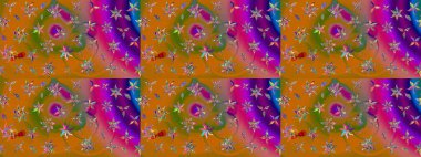 Küçük çiçekteki sevimli çiçek deseni. Raster illüstrasyonu. Tony 'nin kumaş kalıbını çiz. Modaya uygun kumaş deseni.