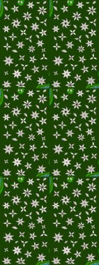 Raster - stok. Vadinin çiçekleri yeşil ve nötr renklerde. Suluboya, elle çizilmiş. Taslak arkaplan deseni.