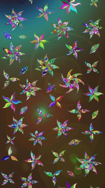 Çiçekli çiçek deseni, suluboya. Raster deseni. Süslü kumaş deseni.