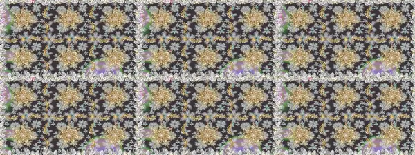 Gri renklerde, altın elementlerle kusursuz desen. Raster oryantal süs. Kusursuz altın desen.