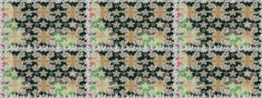 Klasik çiçek desenli. Sarma, tekstil ve duvar kâğıdı için kusursuz çiçek arkaplanı. Yumuşak fayans. Yumuşak pamuk tasarımı. Raster taze dokusu.