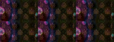 Küçük çiçekteki sevimli çiçek deseni. Raster deseni. Raster illüstrasyonu. Gri renkte yaz çiçekleri.