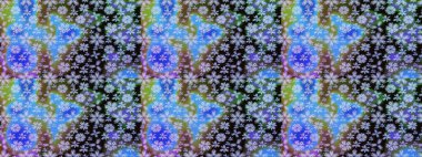 Küçük çiçekte güzel bir çiçek deseni var. Raster deseni. Çiçekli çiçek deseni, suluboya..