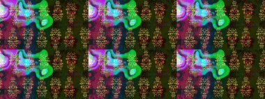 Moda arka planında parlak buketler. Kumaş, duvar kağıdı ve kağıt üzerine baskı yapmak için gelişen arka plan. Raster illüstrasyonu. Eski usul küçük çiçekli şirin bir eskiz deseni..