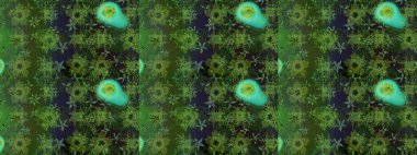 Yeşil renkte zarif çiçek buketi suluboya. Düz Çiçek Elementleri Tasarımı. Raster illüstrasyonu. Renkli Bahar Teması çizim şablonu.