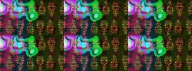 Moda arka planında parlak buketler. Kumaş, duvar kağıdı ve kağıt üzerine baskı yapmak için gelişen arka plan. Raster illüstrasyonu. Eski usul küçük çiçekli şirin bir eskiz deseni..