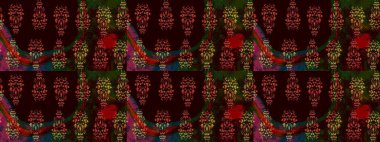 Küçük çiçekte hoş bir çiçek deseni var. Siyah renkler ve parlak çiçekler üzerine soyut çizim deseni. Çiçek elementli zarif raster dokusu..