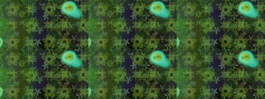 Yeşil renkte zarif çiçek buketi suluboya. Düz Çiçek Elementleri Tasarımı. Raster illüstrasyonu. Renkli Bahar Teması çizim şablonu.