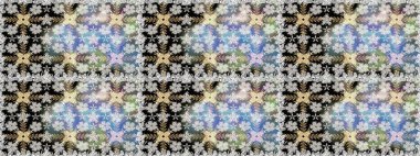 Nazikçe, güzel çiçek arkaplanı. Gri ve nötr renkte çiçekler. Raster çiçek desenli ve çiçekli..