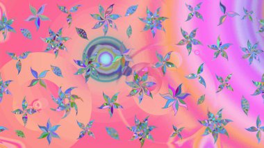 Güzel kumaş deseni. Raster suluboya çiçek deseni, narin çiçekler, pembe ve nötr çiçekler, tebrik kartı şablonu.