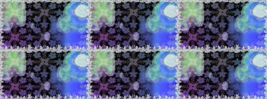 Düz Çiçek Elementleri Tasarımı. Raster illüstrasyonu. Çiçek deseni. Renkli Bahar Temalı Kusursuz Arkaplan. Kusursuz Chichi kumaş deseni..