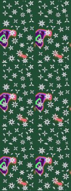 Yumuşak, yaz çiçekli arka plan. Yeşil ve nötr renklerde çiçekler. Raster çiçek desenli ve çiçekli..