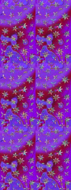 Tomurcukları çiçek olan sevimli bir çiçek deseni. Eski usul. Raster illüstrasyonu. Eskiz geçmişi. Raster. Kumaş, tekstil ve duvar kağıdı baskısı için..