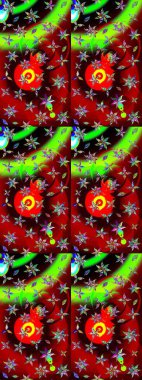 Büyük bir çiçek boyası seti. Kartlar, davetiyeler, tarih kartları ve daha fazlası için kullanılabilir. Raster şirin suluboya çiçek deseni çizimi.