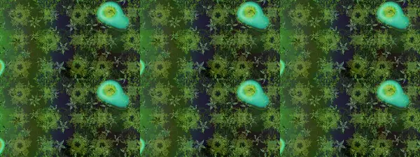 Yeşil renkte zarif çiçek buketi suluboya. Düz Çiçek Elementleri Tasarımı. Raster illüstrasyonu. Renkli Bahar Teması çizim şablonu.