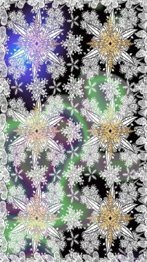 Modern çiçek arkaplanı. Parlak renkli çiçekleri ve gri renkli yaprakları olan kusursuz çiçek desenleri. Moda baskıları için zarif bir şablon. Halk stili.