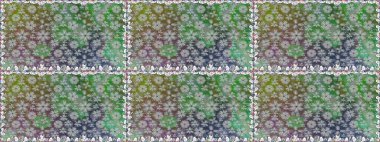 Renkli çiçekler. Düz Çiçek Elementleri Tasarımı. Renkli Bahar Temalı Kusursuz Arkaplan. Sevimli çiçek raster deseni.