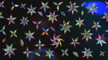 Küçük çiçekteki sevimli çiçek deseni. Raster illüstrasyonu. Tony 'nin kumaş kalıbını çiz. Modaya uygun kumaş deseni.