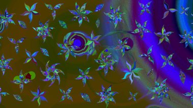 Çocuk stili. Renkli Bahar Teması eskiz kalıbı. Çiçekli eskiz arkaplanı. Düz Çiçek Elementleri Tasarımı.