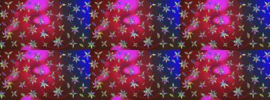 Çiçekler, dallar, bitkiler ve çiçekler. Raster illüstrasyonu. El çizimi. Güzel kumaş deseni.