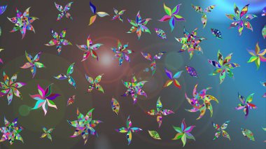 Raster illüstrasyonu. Anti-stres için soyut örnek sayfası. Gri ve mavi renklerde.