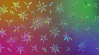 Güzel suluboya yaz çiçekleri deseni..