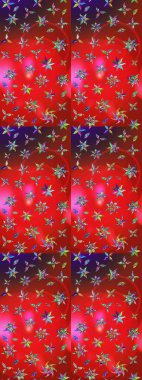 Raster deseni. Çiçekli çiçek deseni, suluboya. Süslü kumaş deseni.