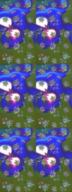 Güzel kumaş deseni. Küçük bir çiçekte eskiz deseni. Hoş bir çiçek geçmişi var. Raster illüstrasyonu.