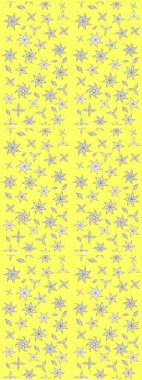 Eski usul. Raster. Kumaş, tekstil, duvar kağıdı baskısı için. Tomurcukları çiçek olan sevimli bir çiçek deseni. Raster illüstrasyonu. Taslak arkaplan.