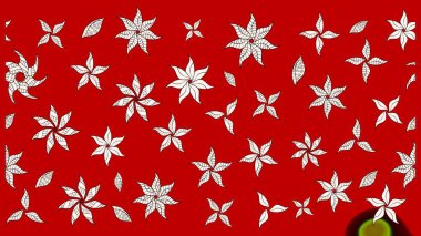 Raster - stok. Kırmızı ve nötr çiçekli eskiz deseni, suluboya çiçek deseni, şirin çiçek, duvar kağıdı, kart veya kumaş için fayanslı.