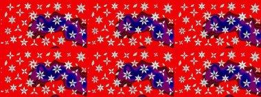 Güzel kumaş deseni. Raster illüstrasyonu. Bahar çiçekli güzel bir çiçek deseni..