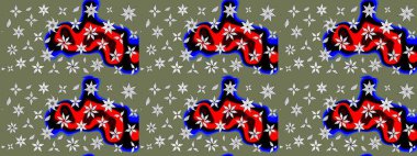 Renkli Bahar Teması eskiz kalıbı. Raster illüstrasyonu. Yeşil ve siyah renkte zarif çiçek buketi suluboya. Düz Çiçek Elementleri Tasarımı.