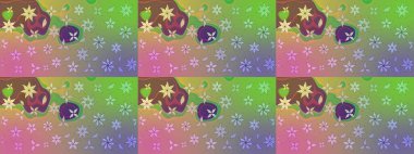 Çiçekler yeşilde ve suluboya stilinde nötr renklerde. Çiçek izi. Suluboya çizim deseni.