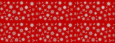 Kırmızı ve nötr renklerde güzel bir tekstil. Suluboya çiçekli çiçek deseni. Raster illüstrasyonu.