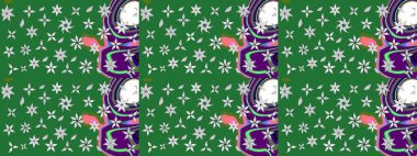 Küçük çiçekte güzel bir desen. Çiçekli yaz çiçekleri. Robot resim. Küçük renkli çiçekler. Motley illüstrasyonu. Moda baskıları için zarif bir şablon.