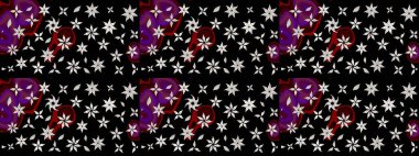 Çiçek deseni duvar kağıdı, desen dolguları ve web sayfası arka planı için kullanılabilir. Süslü zentangle çizim dokusu, soyut çiçeklerle süslenmiş. Şekillendirilmiş çiçekli çizim deseni.