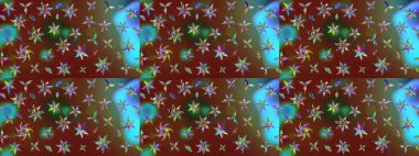 Küçük çaplı çiçeklerdeki basit şirin desenler. Tekstil veya kitap kapakları, imalat, duvar kağıtları, baskı, hediye paketi ve yapıştırma kitabı için çiçek eskizi geçmişi. Raster illüstrasyonu.