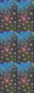 Modern gelişim, gri ve mavi raster arka plan duvar kağıdı çizimi, klasik çizgili desenli desenli çiçekler, çiçekli süsler. Çiçekli el çizimi çizimi deseni.