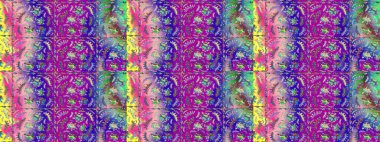 Çiçeğin suluboya çizimlerinin mükemmel deseni. Moda baskısı. Suluboya çizim kalıbı. Dekorasyon ve tasarım için güzel bir desen. Raster illüstrasyonu. Eski.