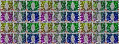 Küçük renkli çiçekler. Moda baskıları için zarif bir şablon. Küçük çiçekte güzel bir desen. Kusursuz. Motley illüstrasyonu. Çiçekli yaz çiçekleri.